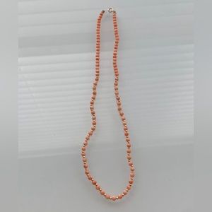 Yellow Gold & Coral Necklace